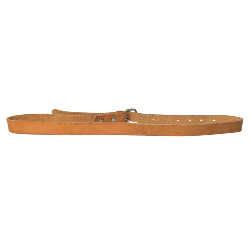 Skip Jochim Beige Tan Brown Handmade Leather Belt Evansville Indiana Bespoke
